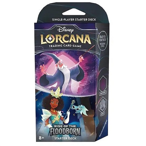 Merlin & Tiana (Amethyst/Steel) - Rise of the Floodborn Star deck - Disney Lorcana